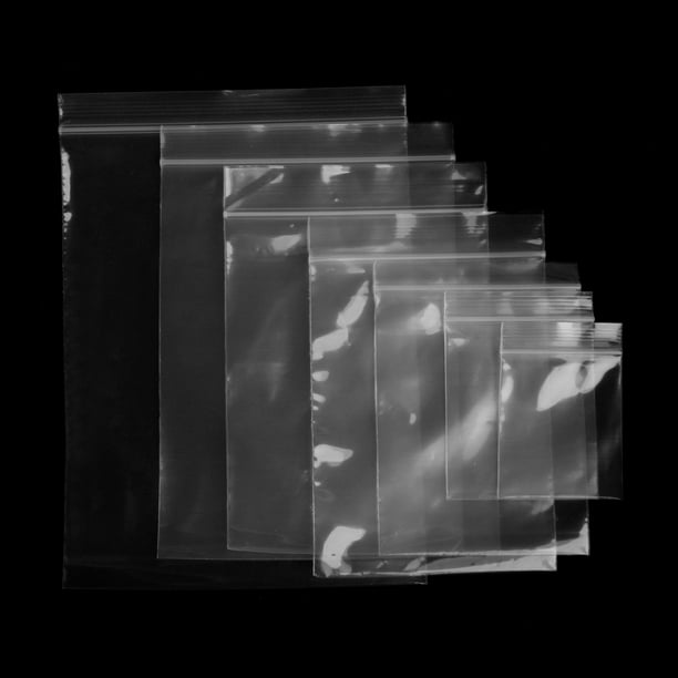 100X Clear Grip Self Press Seal Resealable Zip Lock Plastic Jewelry Bags 8 Sizes 100X Clear Grip Self Press Seal Resealable Zip Lock Plastic Jewelry Bags 8 Sizes